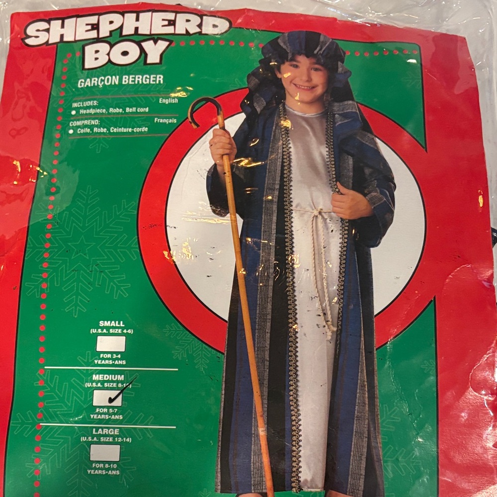 Shepherd Boy Costume - Blue and White brand Rubie’s - Picture 2 of 3